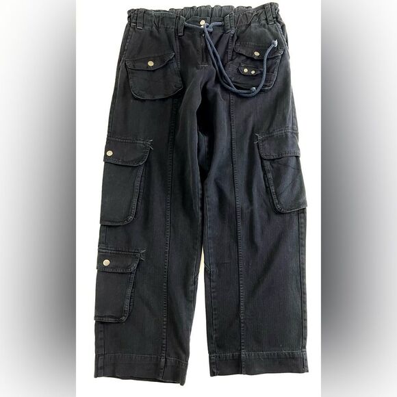 Free People Black Tahiti Cargo Pants - Picture 4 of 13